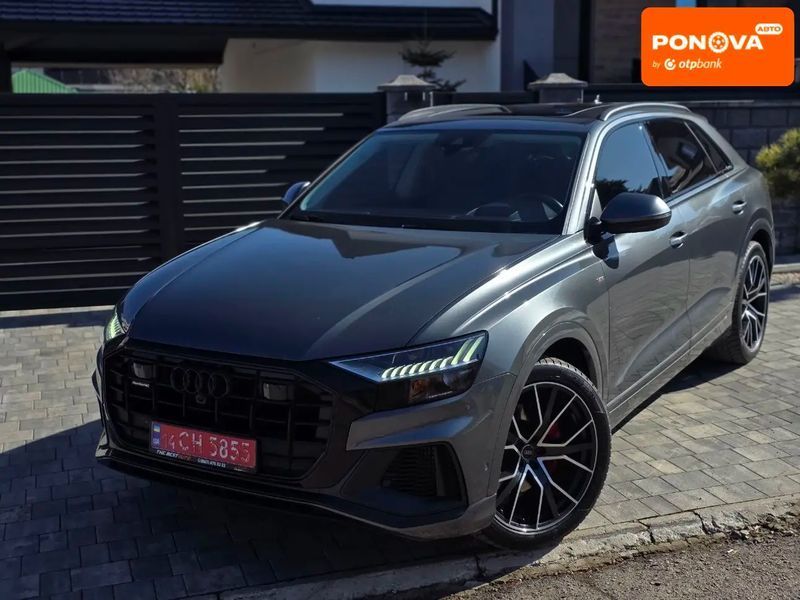 Audi Q8, 2019 р., Бензин, 133 тис. км, Позашляховик / Кросовер, Сірий, Рівне AT-10406669 фото