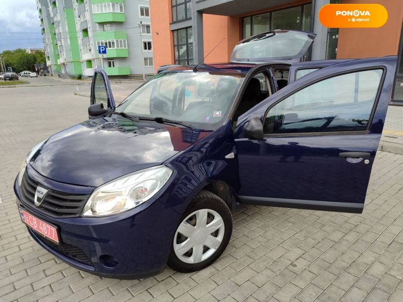 Dacia Sandero, 2010, Бензин, 1.2 л., 190 тис. км, Хетчбек, Синій, Львів Cars-Pr-64163 фото