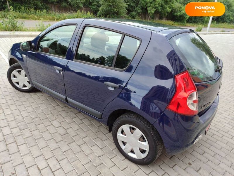 Dacia Sandero, 2010, Бензин, 1.2 л., 190 тис. км, Хетчбек, Синій, Львів Cars-Pr-64163 фото