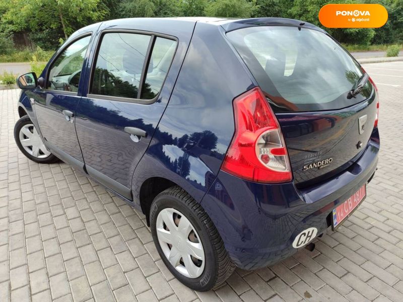 Dacia Sandero, 2010, Бензин, 1.2 л., 190 тис. км, Хетчбек, Синій, Львів Cars-Pr-64163 фото