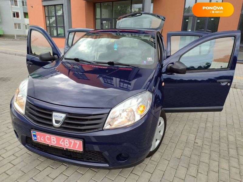 Dacia Sandero, 2010, Бензин, 1.2 л., 190 тыс. км, Хетчбек, Синий, Львов Cars-Pr-64163 фото