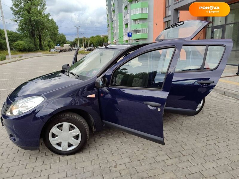 Dacia Sandero, 2010, Бензин, 1.2 л., 190 тис. км, Хетчбек, Синій, Львів Cars-Pr-64163 фото