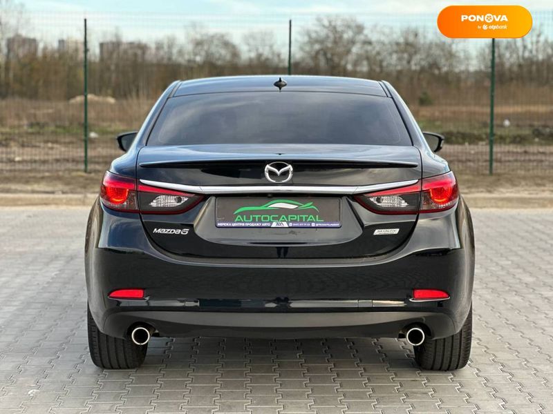 Mazda 6, 2016, Бензин, 2.49 л., 220 тис. км, Седан, Чорний, Київ 33490 фото