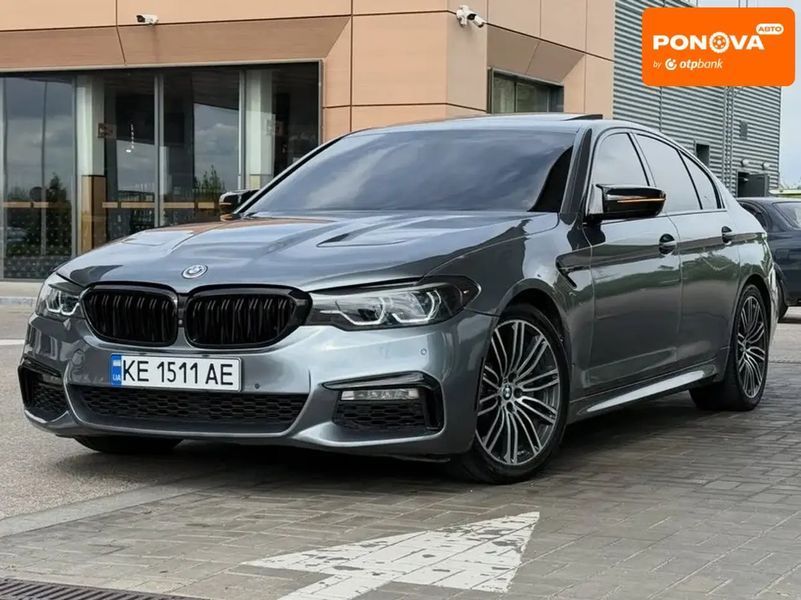 BMW 5 Series, 2017 р., Бензин, 141 тис. км, Седан, Сірий, Дніпро (Дніпропетровськ) AT-10418603 фото