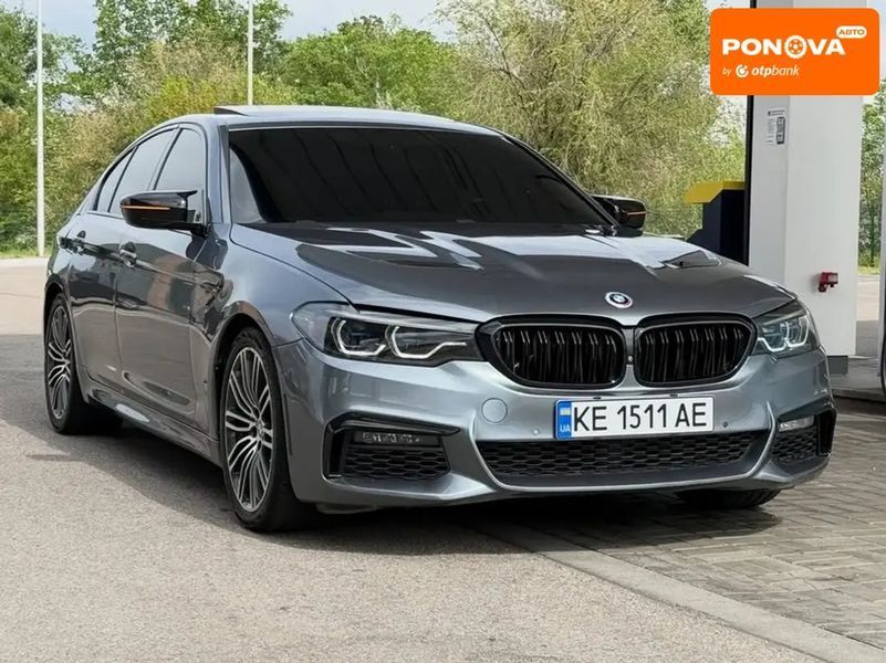 BMW 5 Series, 2017 р., Бензин, 141 тис. км, Седан, Сірий, Дніпро (Дніпропетровськ) AT-10418603 фото