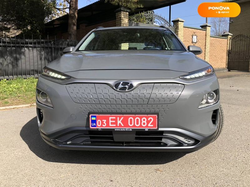 Hyundai Kona Electric, 2020, Електро, 25 тис. км, Позашляховик / Кросовер, Сірий, Луцьк Cars-Pr-68507 фото