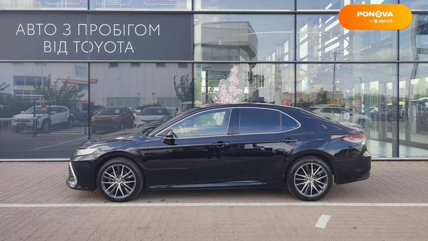 Toyota Camry, 2021, Бензин, 2.49 л., 95 тис. км, Седан, Чорний, Київ 46169 фото