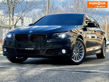 BMW 5 Series, 2015, Дизель, 2 л., 227 тис. км, Седан, Чорний, Одеса 280356 фото