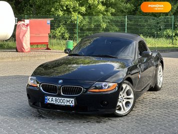 BMW Z4, 2003, Бензин, 2.49 л., 89 тыс. км, Родстер, Чорный, Киев Cars-Pr-58495 фото