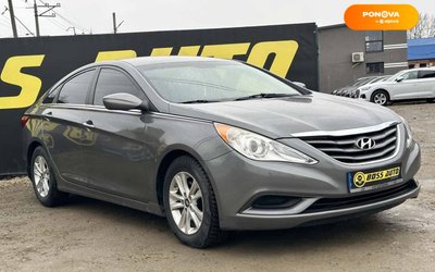 Hyundai Sonata, 2013, Бензин, 2.36 л., 200 тис. км, Седан, Сірий, Стрий 18097 фото