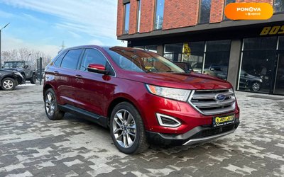 Ford Edge, 2017, Газ пропан-бутан / Бензин, 3.5 л., 47 тис. км, Позашляховик / Кросовер, Червоний, Чернівці 14110 фото