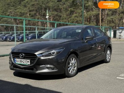 Mazda 3, 2017, Бензин, 2 л., 108 тис. км, Седан, Сірий, Київ 34610 фото