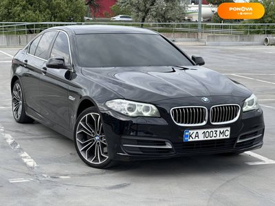 BMW 5 Series, 2016, Дизель, 2 л., 276 тис. км, Седан, Чорний, Київ 48376 фото