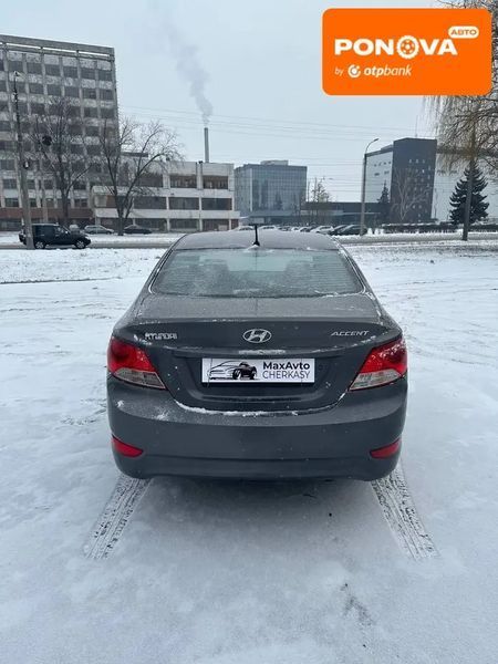 Hyundai Accent, 2012 г., Газ пропан-бутан / Бензин, 218 тыс. км, Седан, Серый, Черкассы AT-10410044 фото