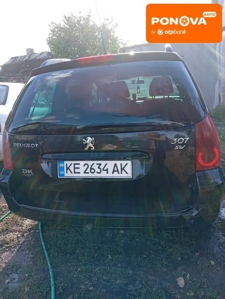 Peugeot 307, 2003 г., Бензин, 243 тыс. км, Универсал, Чорный, Днепр (Днепропетровск) AT-10404414 фото