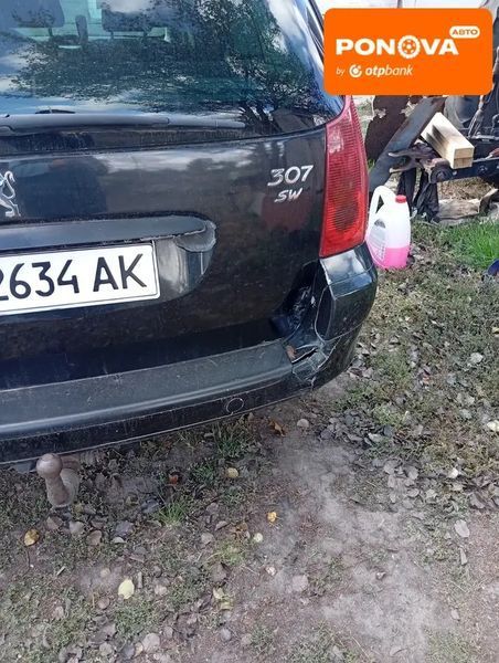 Peugeot 307, 2003 г., Бензин, 243 тыс. км, Универсал, Чорный, Днепр (Днепропетровск) AT-10404414 фото
