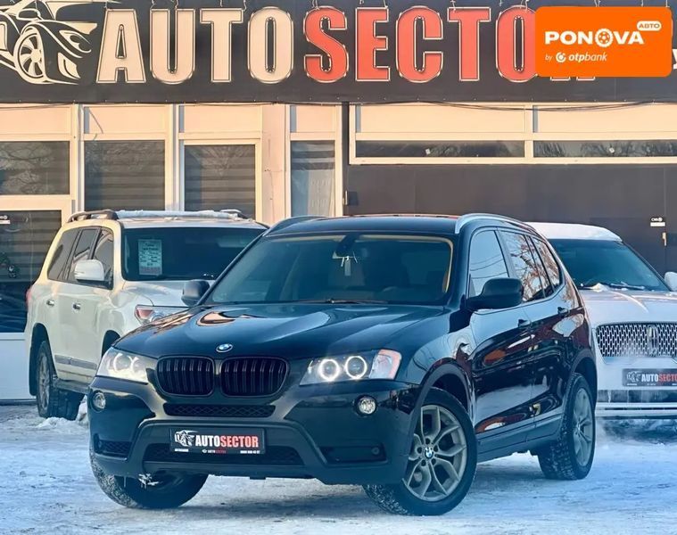 BMW X3, 2011 р., Бензин, 155 тис. км, Позашляховик / Кросовер, Чорний, Харків AT-10408951 фото