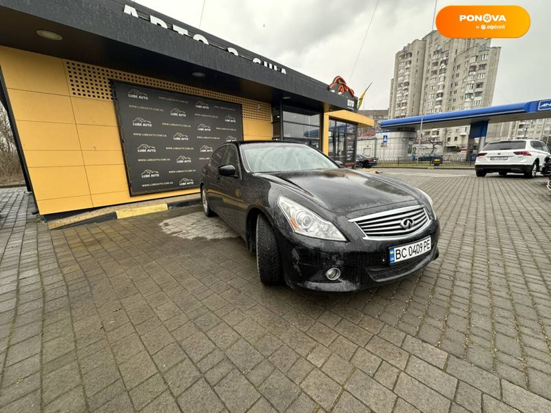 Infiniti G25, 2012, Бензин, 2.5 л., 241 тыс. км, Седан, Чорный, Львов 23670 фото