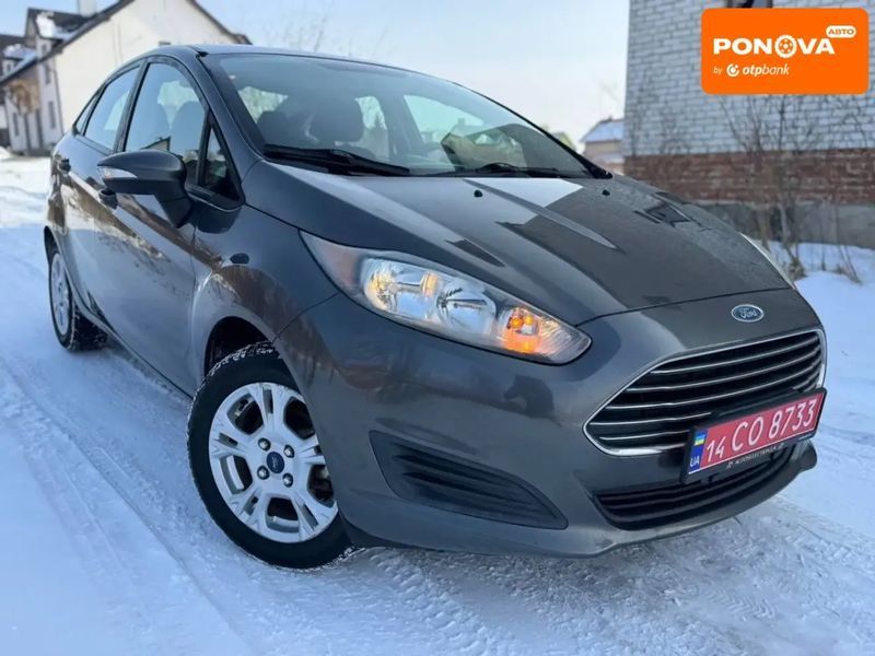 Ford Fiesta, 2015 р., Бензин, 145 тис. км, Седан, Сірий, Дрогобич AT-10410096 фото