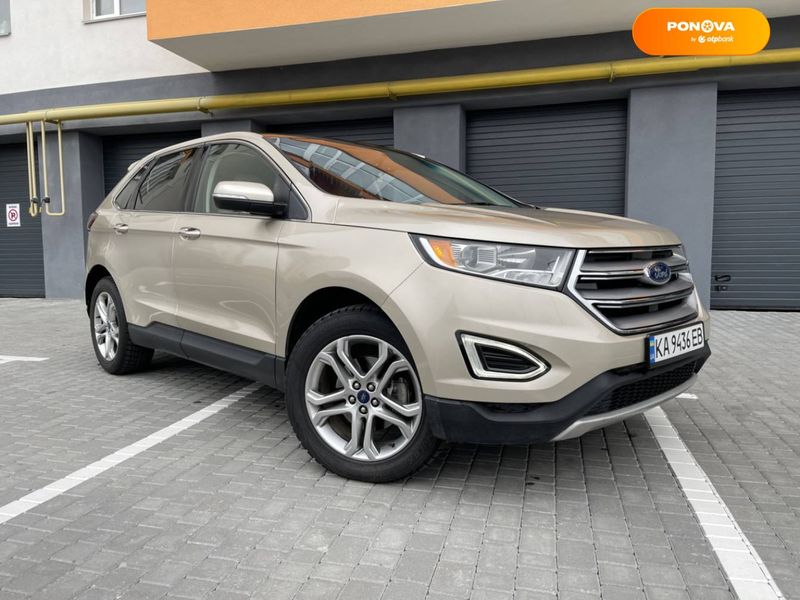 Ford Edge, 2017, Бензин, 2 л., 130 тыс. км, Внедорожник / Кроссовер, Бежевый, Винница Cars-Pr-66584 фото