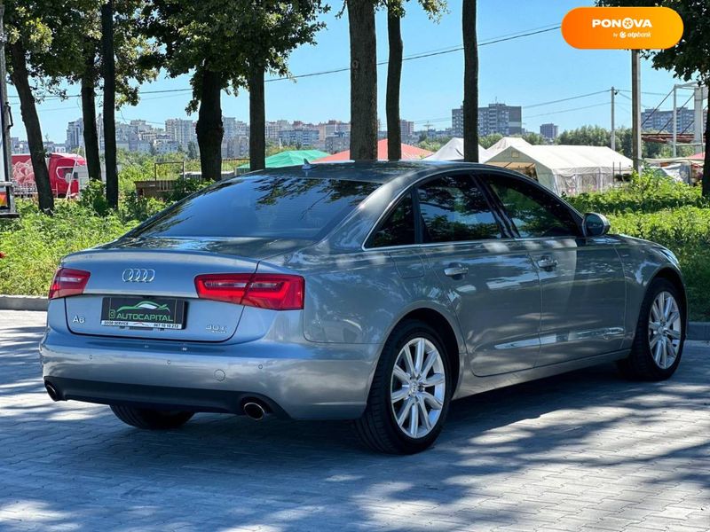 Audi A6, 2012, Бензин, 3 л., 163 тис. км, Седан, Сірий, Київ 108149 фото