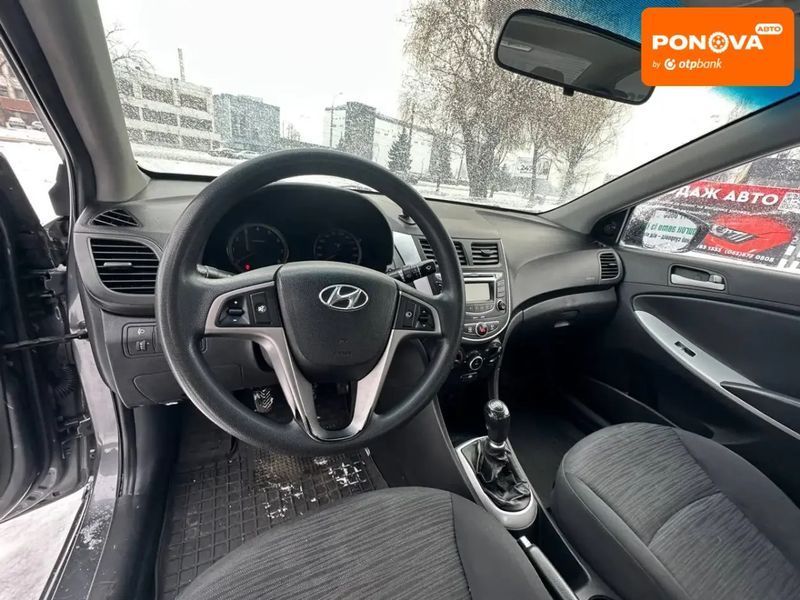 Hyundai Accent, 2012 г., Газ пропан-бутан / Бензин, 218 тыс. км, Седан, Серый, Черкассы AT-10410044 фото