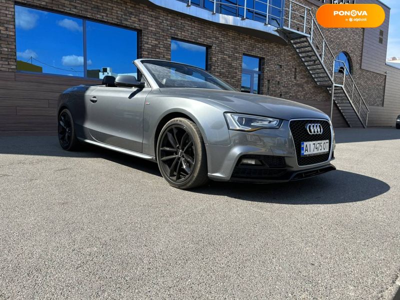 Audi A5, 2015, Бензин, 2 л., 125 тис. км, Кабріолет, Сірий, Київ Cars-Pr-62590 фото