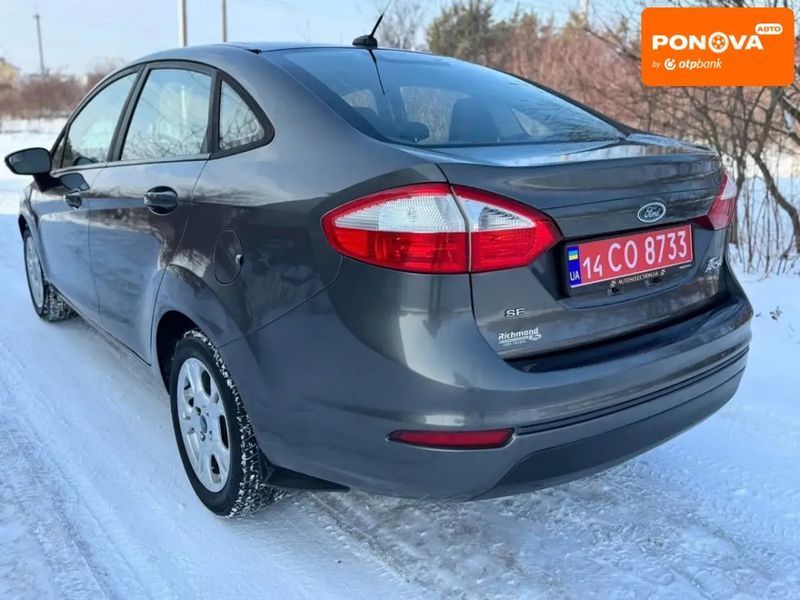 Ford Fiesta, 2015 р., Бензин, 145 тис. км, Седан, Сірий, Дрогобич AT-10410096 фото