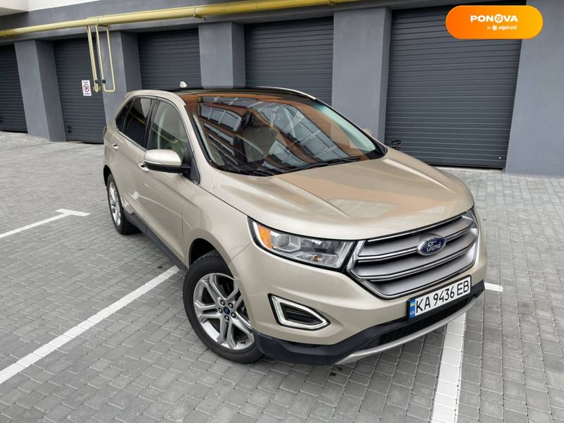 Ford Edge, 2017, Бензин, 2 л., 130 тыс. км, Внедорожник / Кроссовер, Бежевый, Винница Cars-Pr-66584 фото