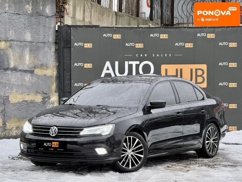 Volkswagen Jetta, 2016 г., Бензин, 142 тыс. км, Седан, Чорный, Харьков AT-10406895 фото