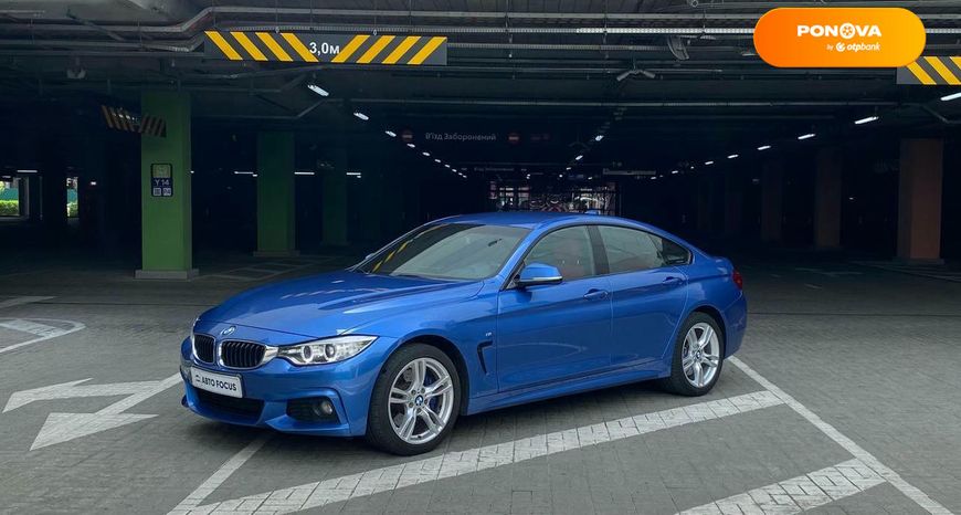 BMW 4 Series, 2016, Бензин, 2 л., 128 тыс. км, Купе, Синий, Киев 100143 фото