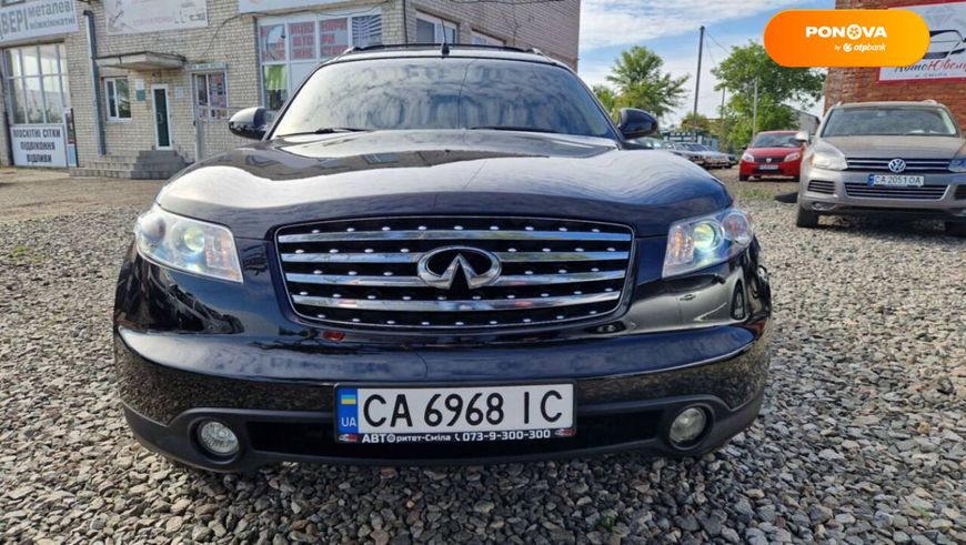 Infiniti FX 35, 2007, Газ пропан-бутан / Бензин, 3.5 л., 200 тис. км, Позашляховик / Кросовер, Чорний, Сміла 47865 фото