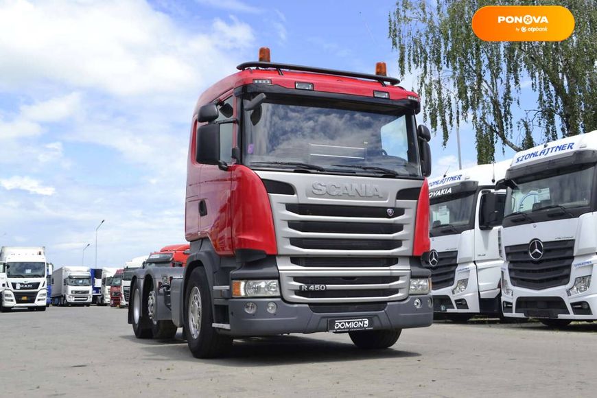 Scania R 450, 2014, Дизель, 12.7 л., 810 тыс. км, Тягач, Красный, Хуст 45257 фото