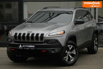 Jeep Cherokee, 2016, Бензин, 2.4 л., 297 тис. км, Позашляховик / Кросовер, Сірий, Харків 278657 фото