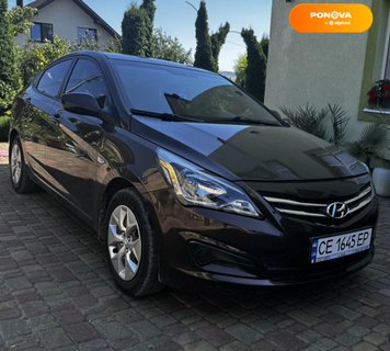 Hyundai Solaris, 2015, Бензин, 1.4 л., 71 тис. км, Седан, Коричневий, Чернівці Cars-Pr-151429 фото