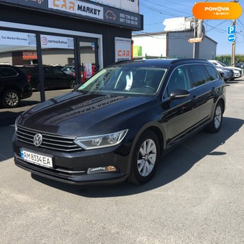 Volkswagen Passat B8, 2015, Дизель, 2 л., 240 тис. км, Універсал, Чорний, Житомир 119301 фото