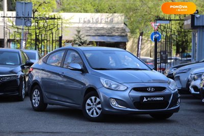 Hyundai Accent, 2019, Газ пропан-бутан / Бензин, 1.4 л., 102 тис. км, Седан, Сірий, Київ 35468 фото