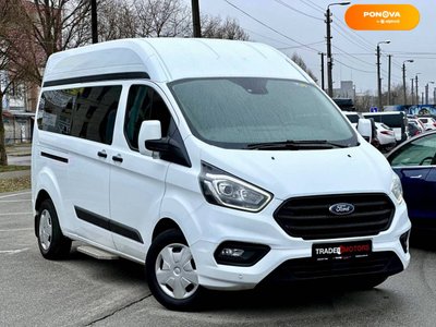 Ford Transit Custom, 2018, Дизель, 2 л., 84 тис. км, Мінівен, Білий, Київ 39629 фото