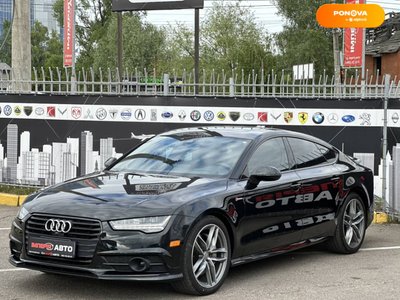 Audi A7 Sportback, 2016, Бензин, 3 л., 110 тис. км, Ліфтбек, Чорний, Київ 47471 фото