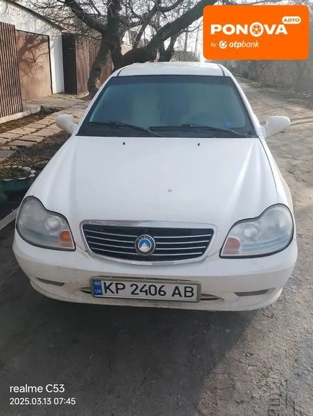Geely CK, 2013 г., Газ пропан-бутан / Бензин, 150 тыс. км, Седан, Белый, Вільнянськ AT-10403672 фото
