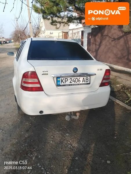 Geely CK, 2013 г., Газ пропан-бутан / Бензин, 150 тыс. км, Седан, Белый, Вільнянськ AT-10403672 фото