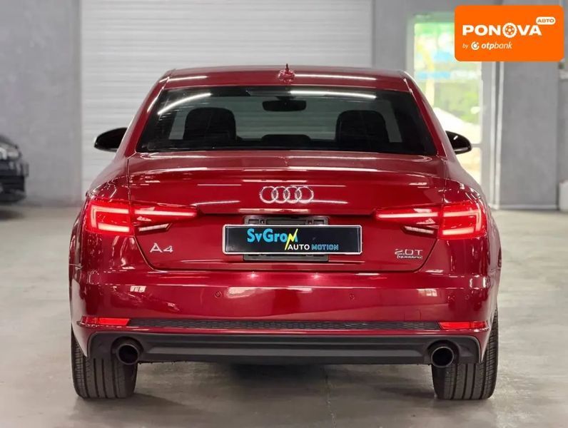 Audi A4, 2018 р., Бензин, 129 тис. км, Седан, Червоний, Кам'янське (Дніпродзержинськ) AT-10418499 фото