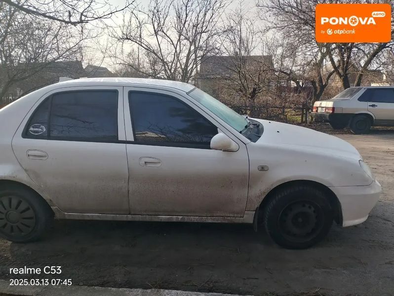 Geely CK, 2013 г., Газ пропан-бутан / Бензин, 150 тыс. км, Седан, Белый, Вільнянськ AT-10403672 фото