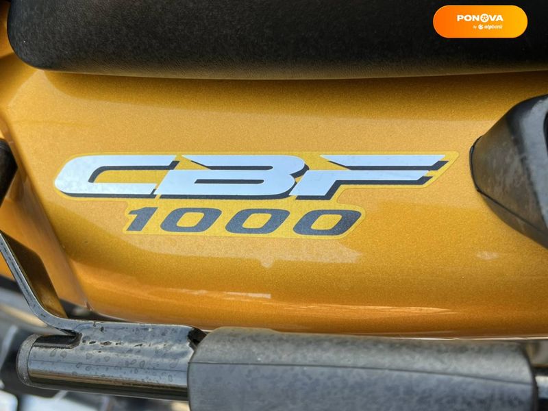 Honda CBF 1000, 2008, Бензин, 1000 см³, 44 тыс. км, Мотоцикл Спорт-туризм, Желтый, Буськ moto-37512 фото