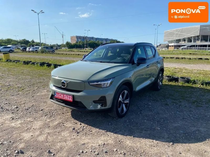 Volvo XC40, 2023 р., Електро, 70 тис. км, Позашляховик / Кросовер, Зелений, Львів AT-10400701 фото
