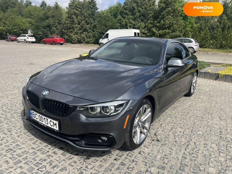 BMW 4 Series, 2018, Бензин, 2 л., 58 тис. км, Купе, Сірий, Львів Cars-Pr-67644 фото