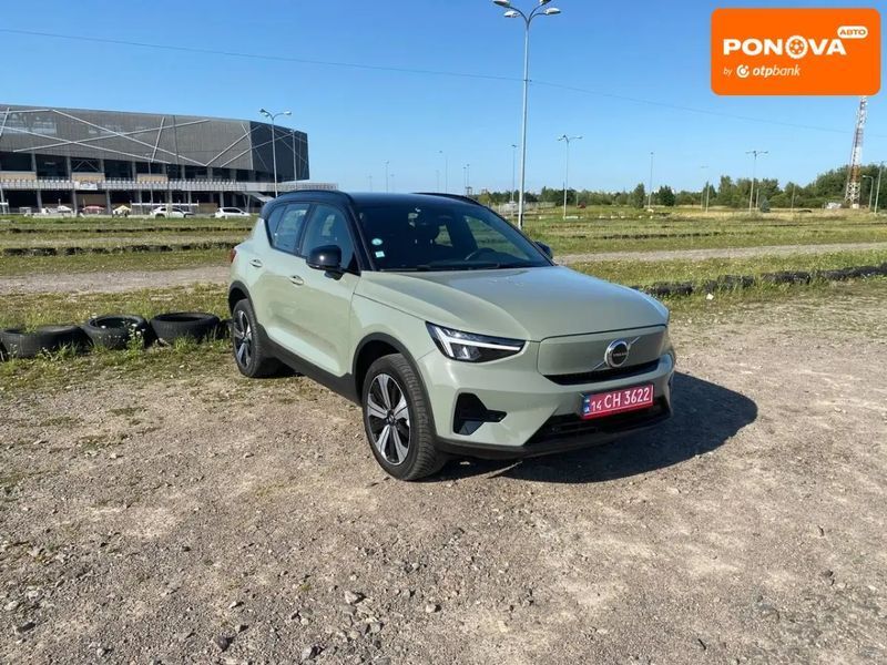 Volvo XC40, 2023 р., Електро, 70 тис. км, Позашляховик / Кросовер, Зелений, Львів AT-10400701 фото
