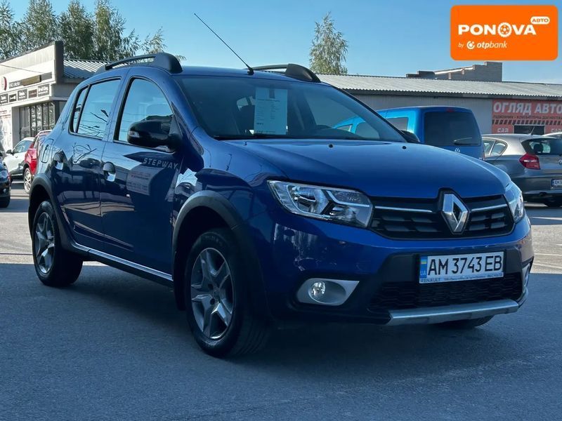 Renault Sandero StepWay, 2020 г., Бензин, 88 тыс. км, Хетчбек, Синий, Житомир AT-10417554 фото