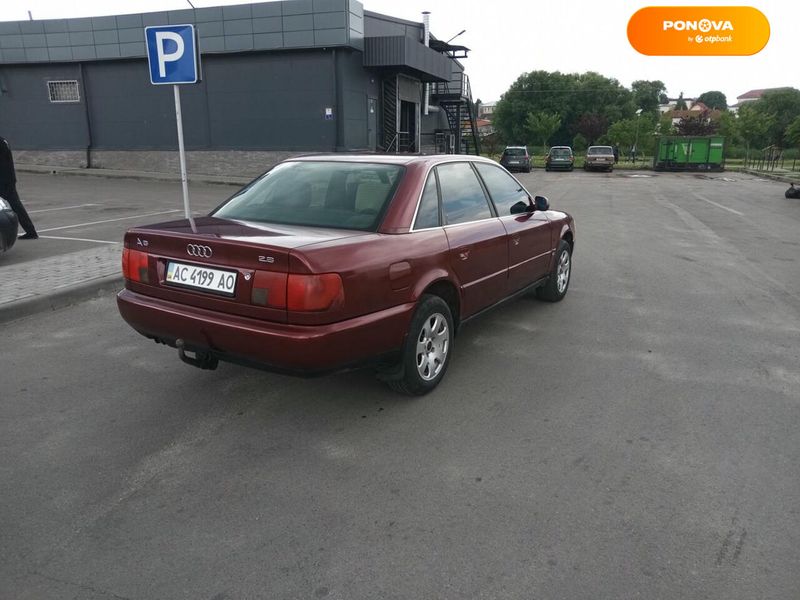 Audi A6, 1995, Газ пропан-бутан / Бензин, 341 тыс. км, Седан, Красный, Луцк Cars-Pr-64822 фото