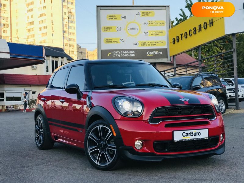 MINI Countryman, 2016, Бензин, 1.6 л., 65 тис. км, Позашляховик / Кросовер, Червоний, Одеса 108083 фото